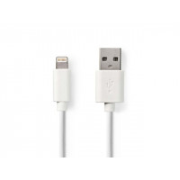 Miniatyr av produktbild för Kabel NEDIS Lightning - USB A 1m vit