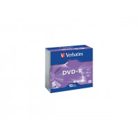 Produktbild för DVD+R VERBATIM 4.7GB Print Jewel 10/fp