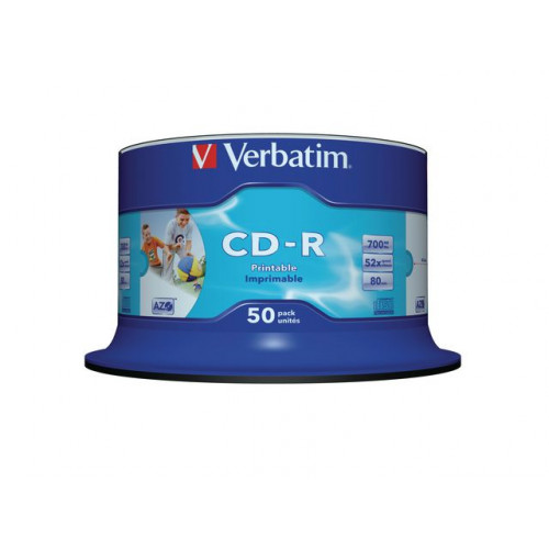 VERBATIM CD-R VERBATIM 700MB Printable 50/fp