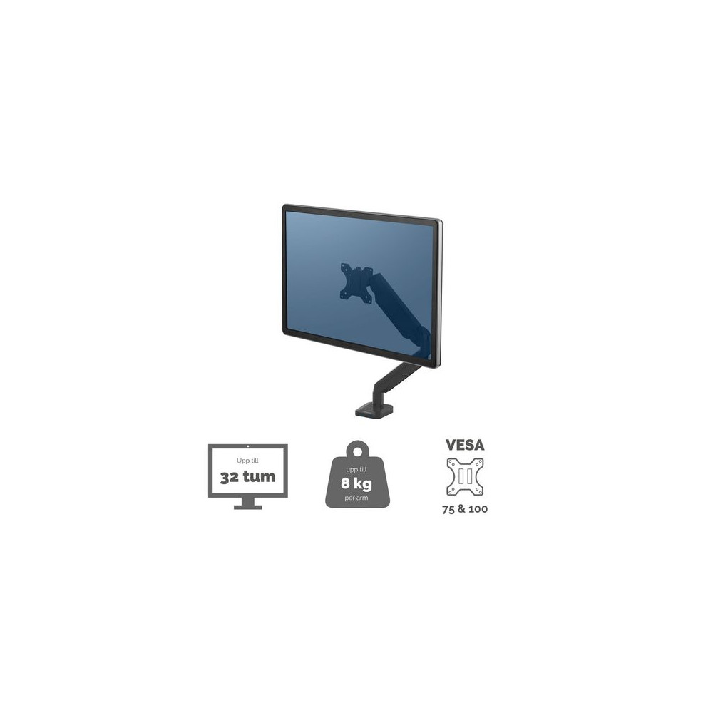 Produktbild för Monitorarm FELLOWES Platinum gas singel