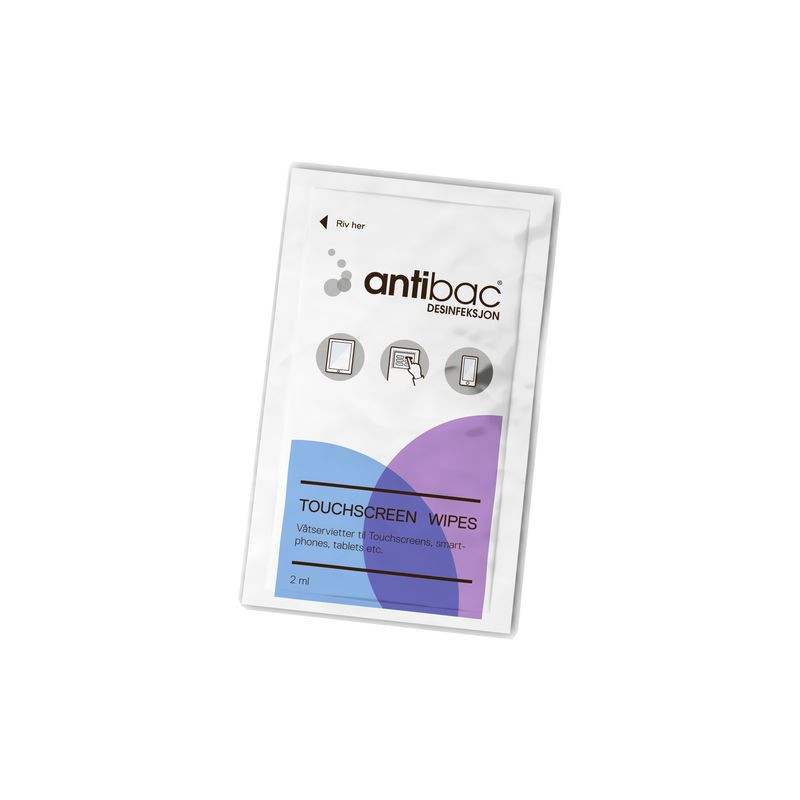Produktbild för Rengöringsduk ANTIBAC touchscreen 95/fp