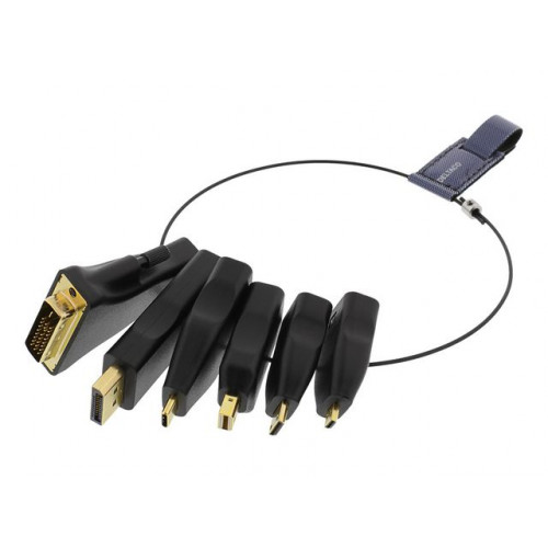 Deltaco Adapterring DELTACO HDMI-AR2 6-1 svart