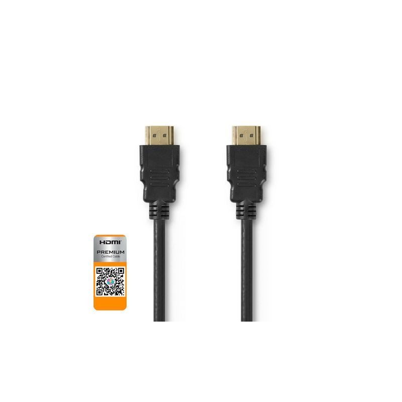 Produktbild för Kabel NEDIS HDMI Premium 1m svart