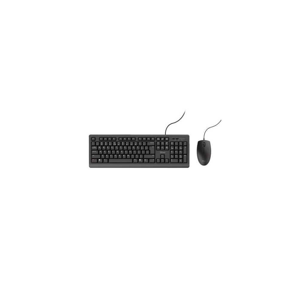 Produktbild för Tangentbord+Mus TRUST TKM-250 Kabel