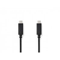 Miniatyr av produktbild för Kabel NEDIS USB-C - USB-C 1m svart