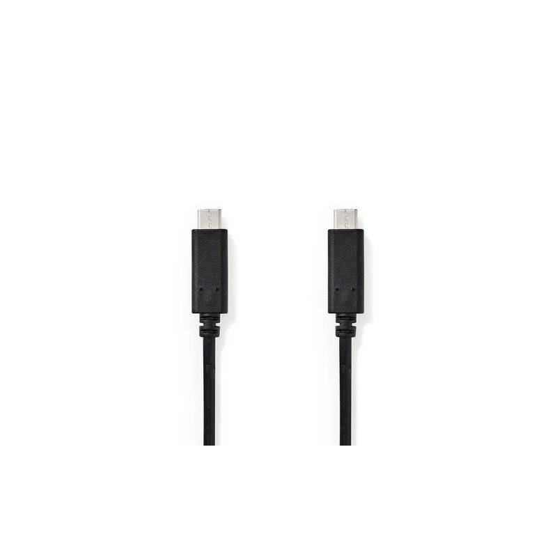 Produktbild för Kabel NEDIS USB-C - USB-C 1m svart