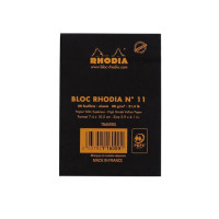 Produktbild för Ant.block RHODIA A7 80b linj svart