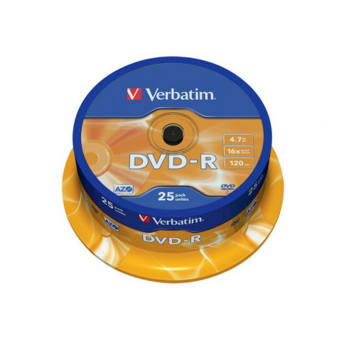 VERBATIM DVD-R VERBATIM 4,7GB 25/fp