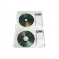 Produktbild för CD-Ficka A4 för 4st skivor 5/fp