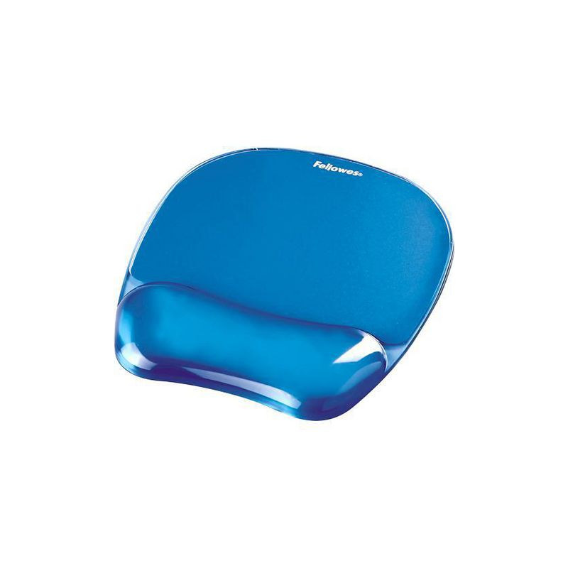 Produktbild för Musmatta FELLOWES gel handlov blå