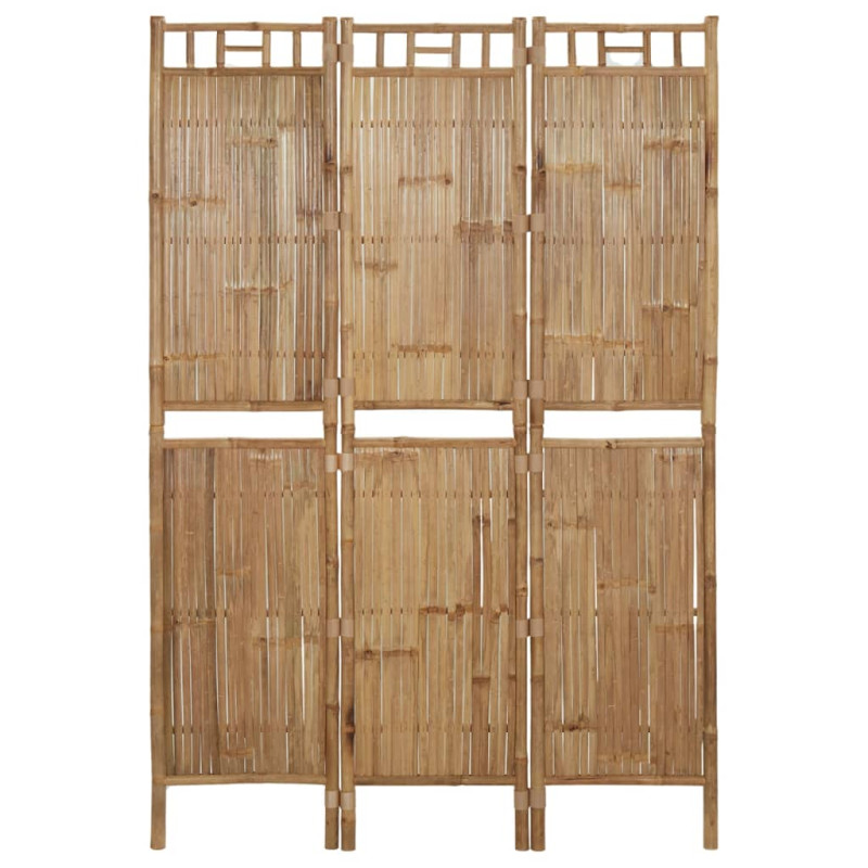 Produktbild för Rumsavdelare 3 paneler bambu 120x180 cm