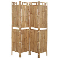 Miniatyr av produktbild för Rumsavdelare 4 paneler bambu 160x180 cm