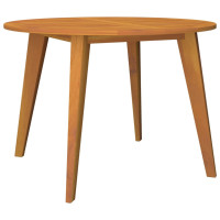 Produktbild för Trädgårdsbord Ø110x75 cm massivt akaciaträ