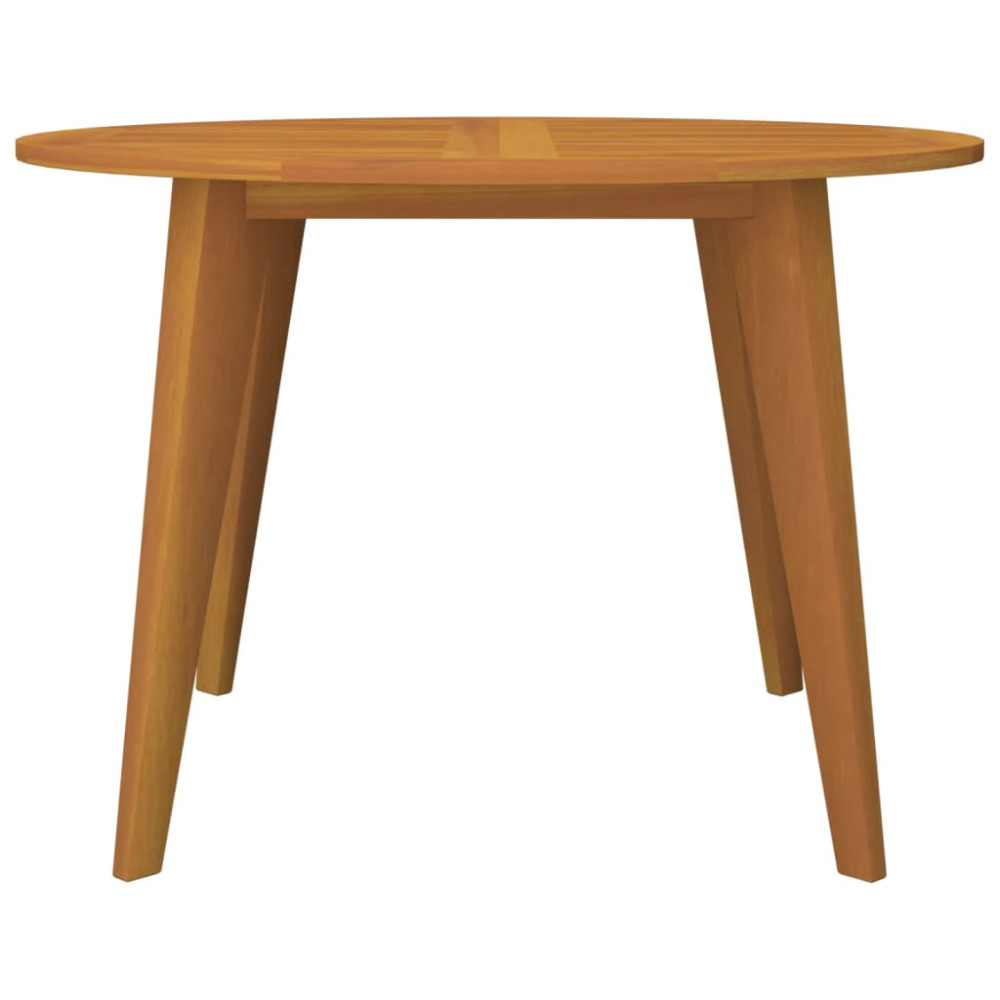 Produktbild för Trädgårdsbord Ø110x75 cm massivt akaciaträ