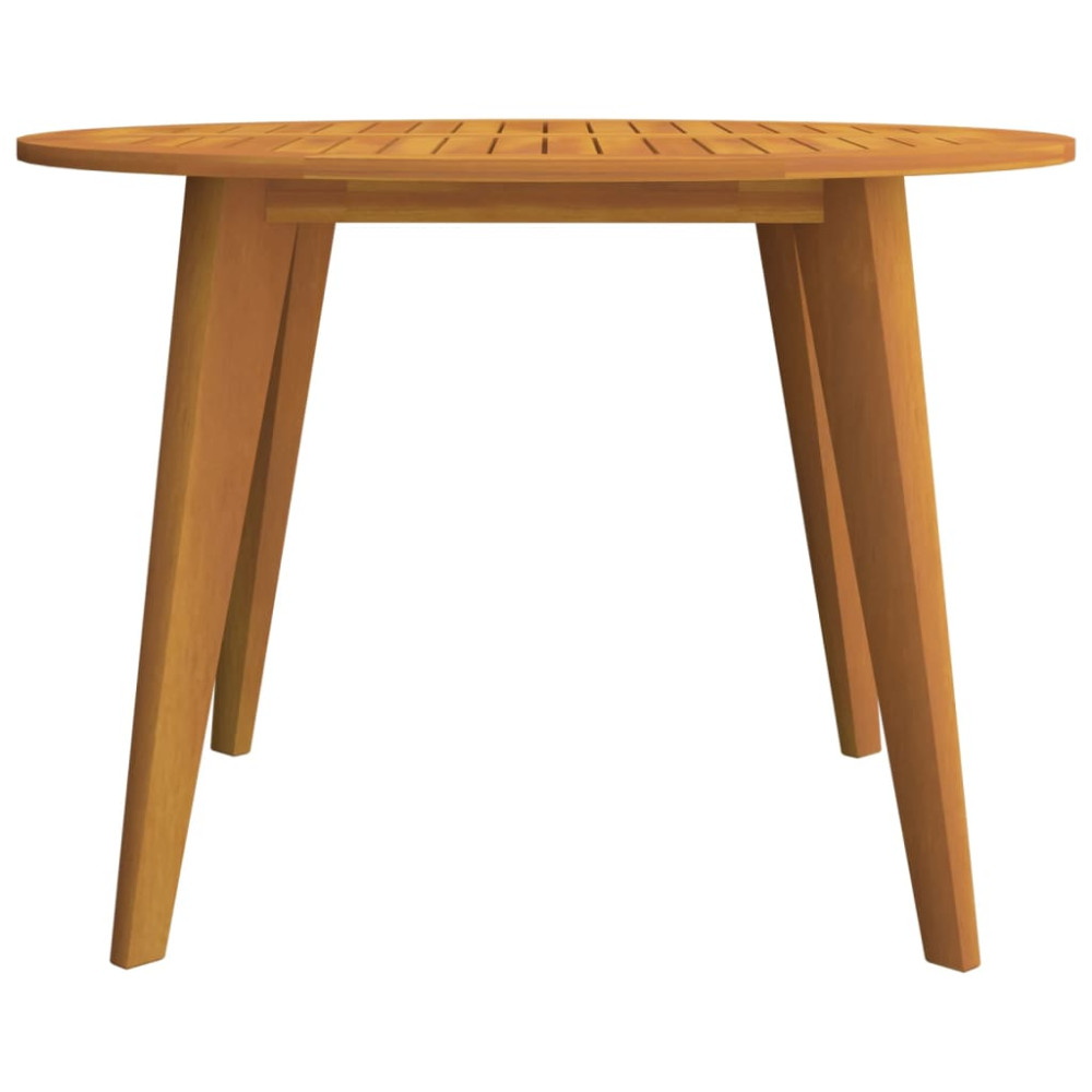 Produktbild för Trädgårdsbord Ø110x75 cm massivt akaciaträ