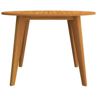 Produktbild för Trädgårdsbord Ø110x75 cm massivt akaciaträ