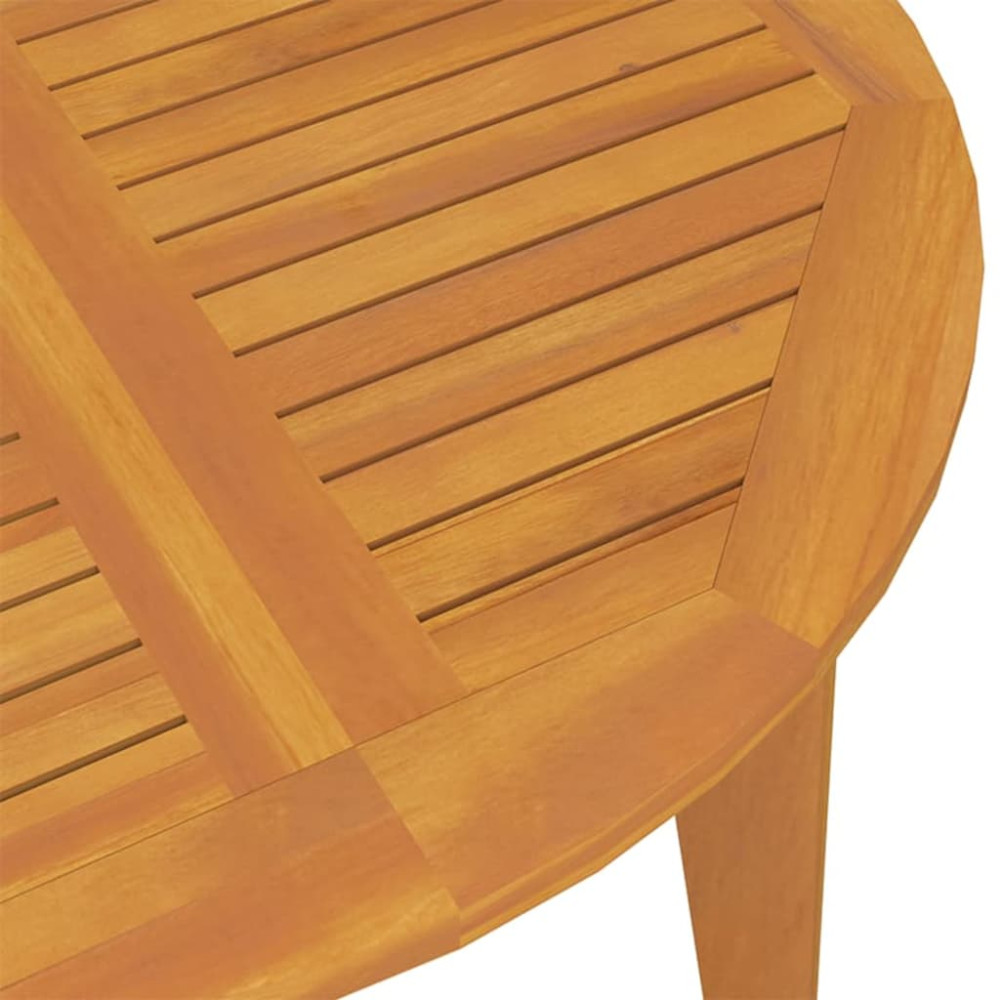 Produktbild för Trädgårdsbord Ø110x75 cm massivt akaciaträ