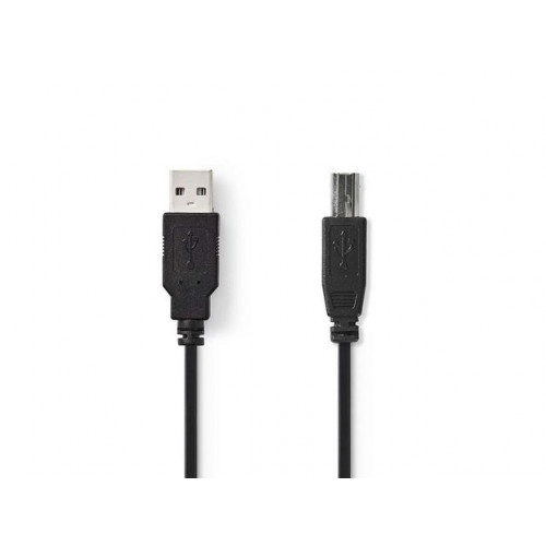 NEDIS Kabel NEDIS USB 2.0 A-B 2m svart