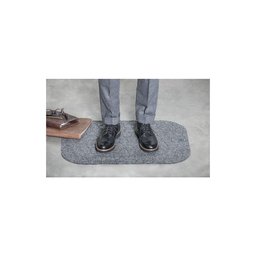 Produktbild för Arbetsplatsmatta STANDUP 53x77cm grå