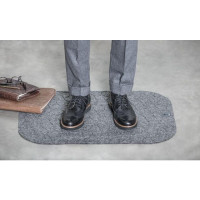 Produktbild för Arbetsplatsmatta STANDUP 53x77cm grå
