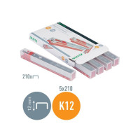 Produktbild för Häftklammerkassett LEITZ K12 26/12 5/fp