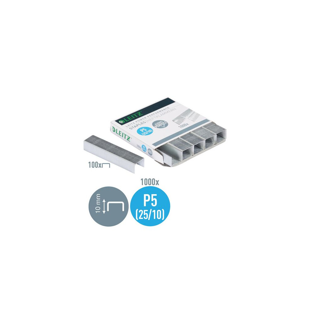 Produktbild för Häftklammer LEITZ P5 25/10 1000/fp