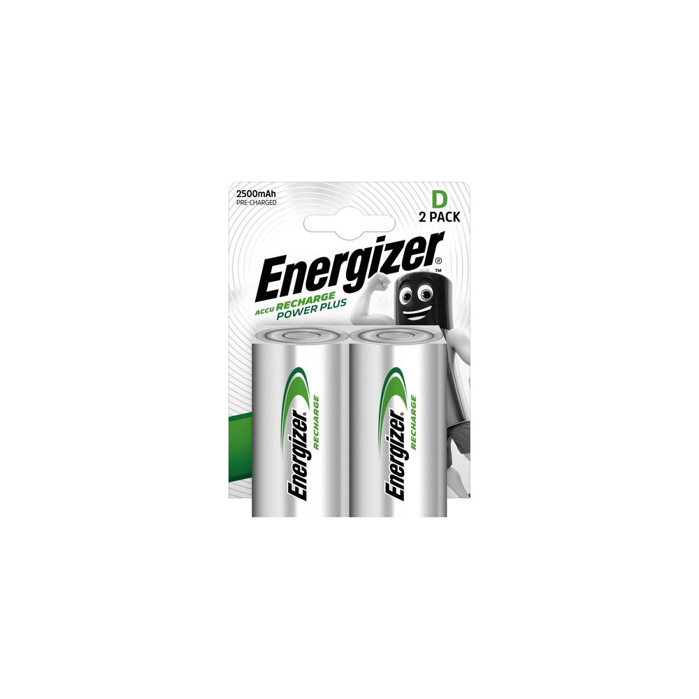 Produktbild för Batteri Laddbar ENERGIZER D HR20 2/fp