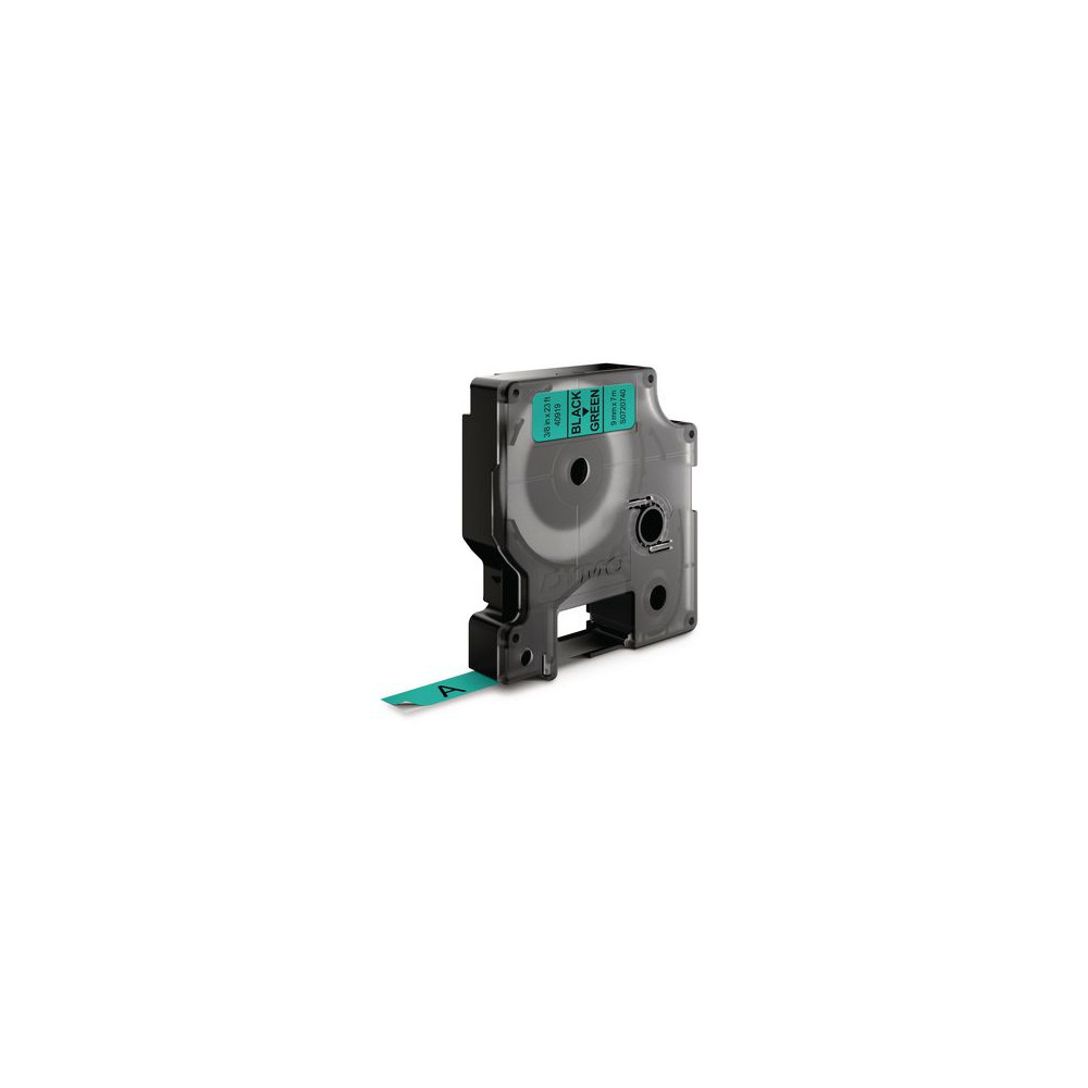 Produktbild för Tape DYMO D1 9mm svart på grön
