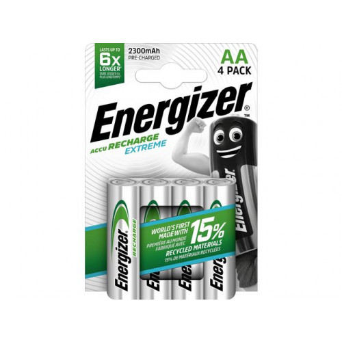 ENERGIZER Batteri Laddbar ENERGIZER AA Extr. 4/fp