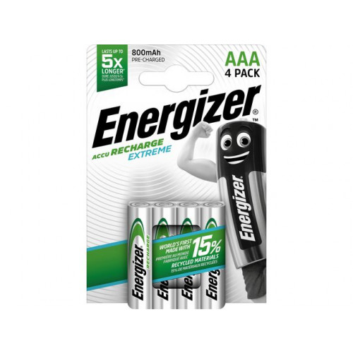 ENERGIZER Batteri Laddbar ENERGIZER AAA Extr. 4/fp