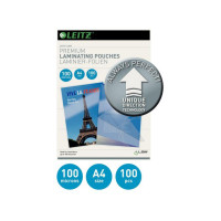 Produktbild för Laminat LEITZ UDT A4 100mic klar 100/fp