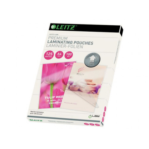 LEITZ Laminat LEITZ UDT A4 125mic klar 100/fp