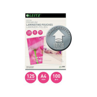 Produktbild för Laminat LEITZ UDT A4 125mic klar 100/fp