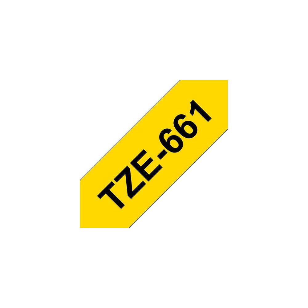 Produktbild för Tape BROTHER TZE661 36mm svart på gul