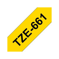 Produktbild för Tape BROTHER TZE661 36mm svart på gul