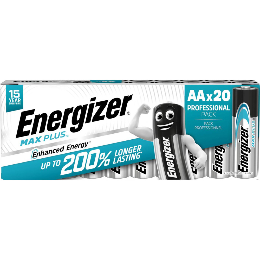 Produktbild för Batteri ENERGIZER Max Plus AA 20/fp