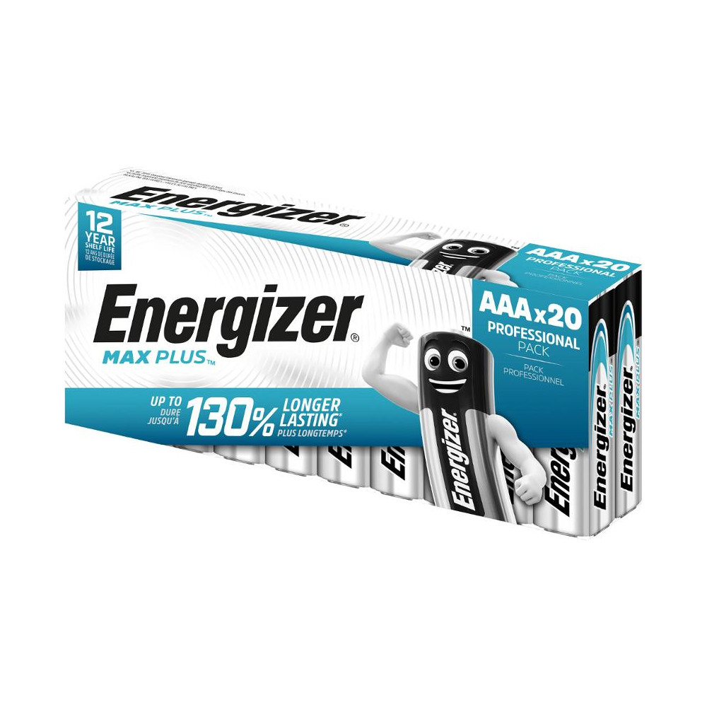 Produktbild för Batteri ENERGIZER Max Plus AAA 20/fp