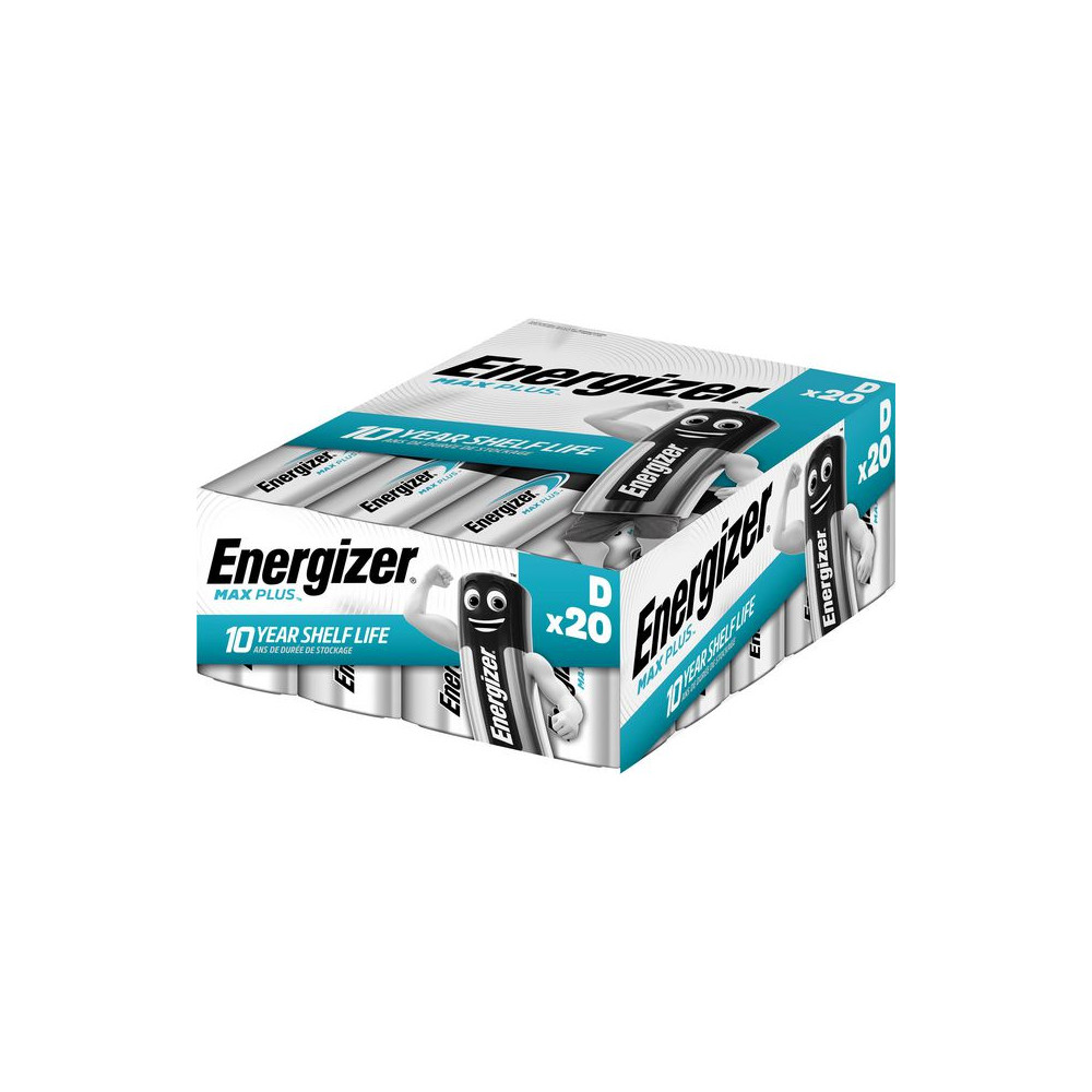Produktbild för Batteri ENERGIZER Max Plus D 20/fp
