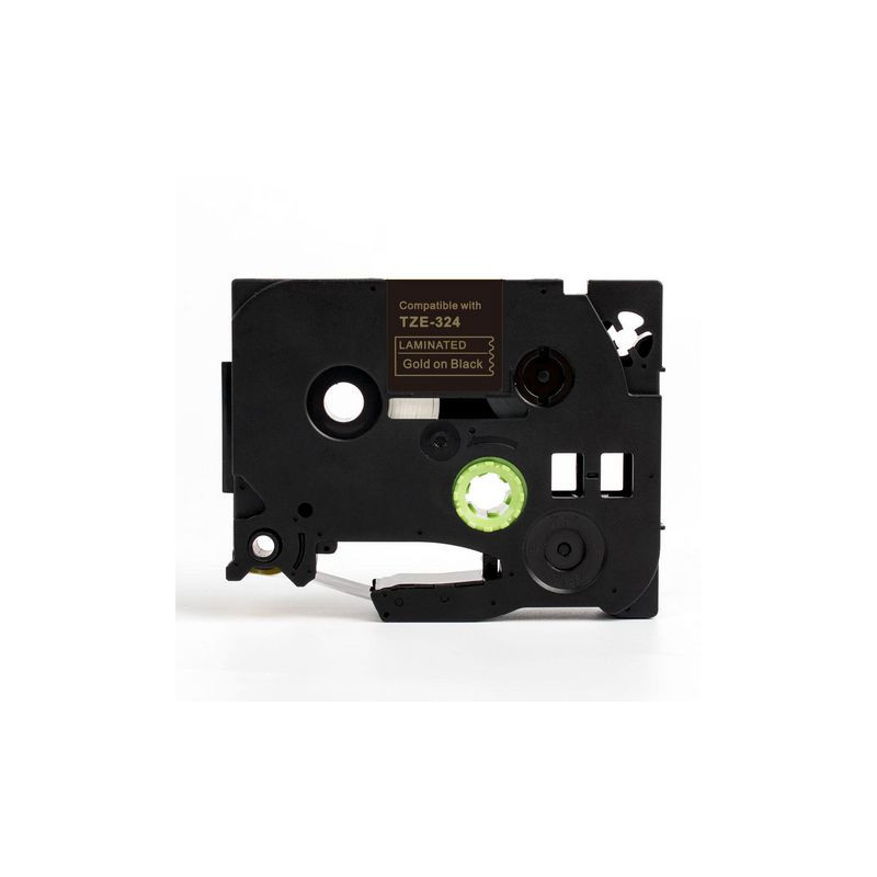 Produktbild för Tape 9mm TZe-324 guld på svart