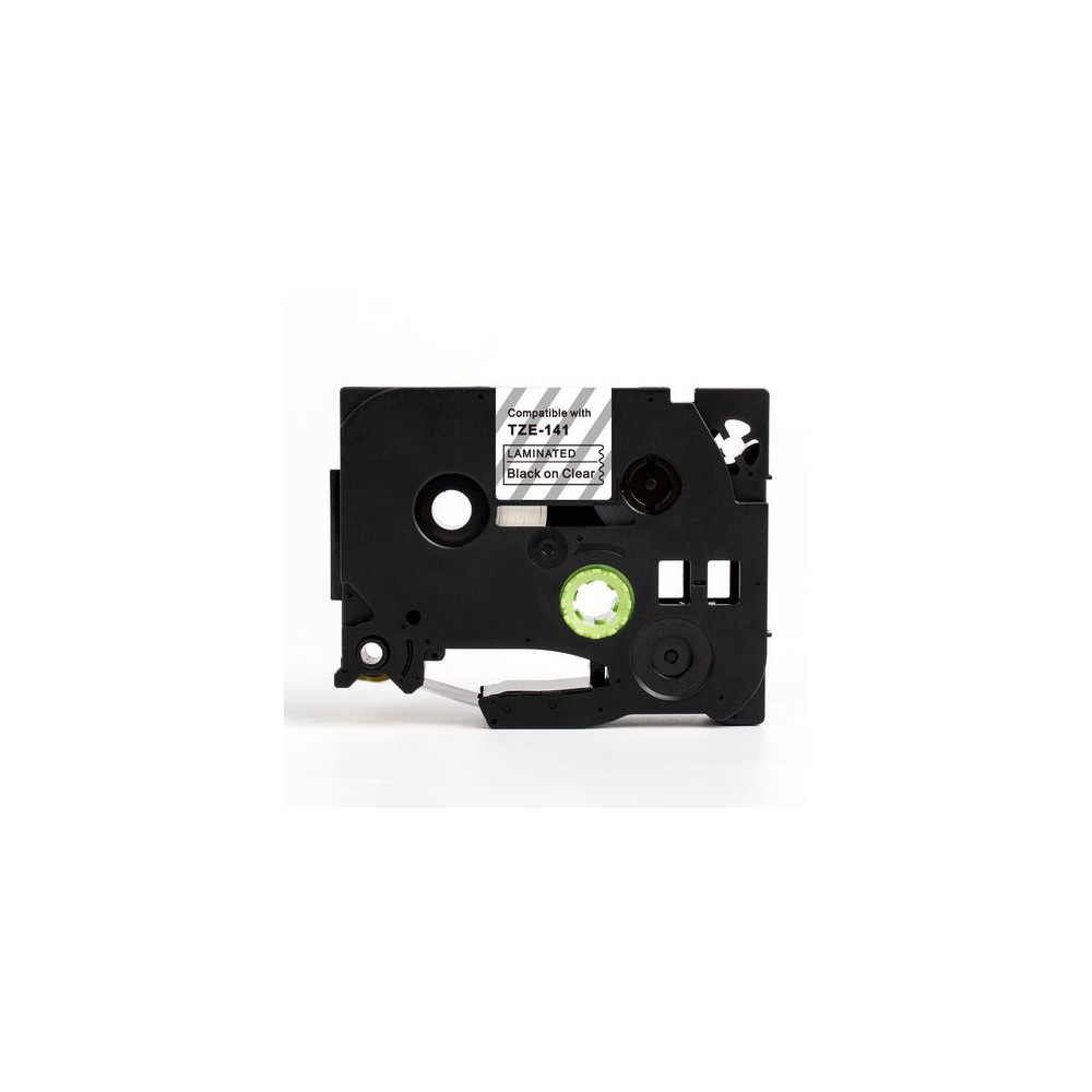 Produktbild för Tape 18mm TZe-141 svart på klar