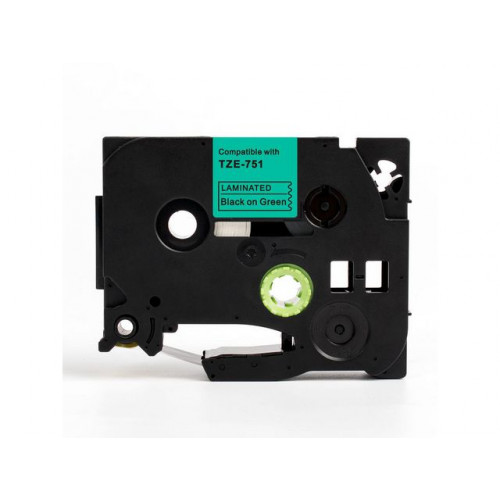Fighting Line Tape 24mm TZe-751 svart på grön