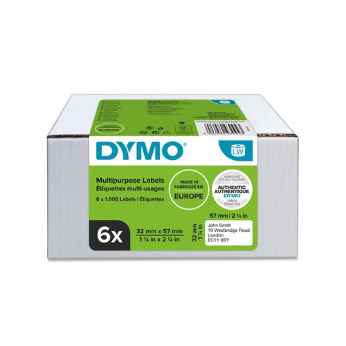 DYMO Etikett DYMO LW 57x32mm 6x1000/fp