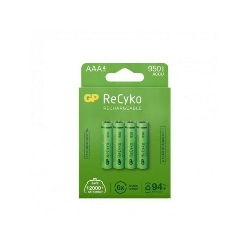GP Batteri Laddbar GP Recyko 950 AAA 4/fp