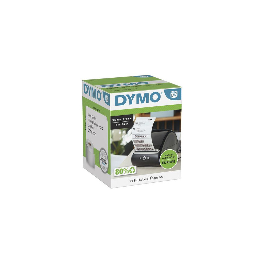 Produktbild för Etikett DYMO LW Frakt 102x210mm 140/fp