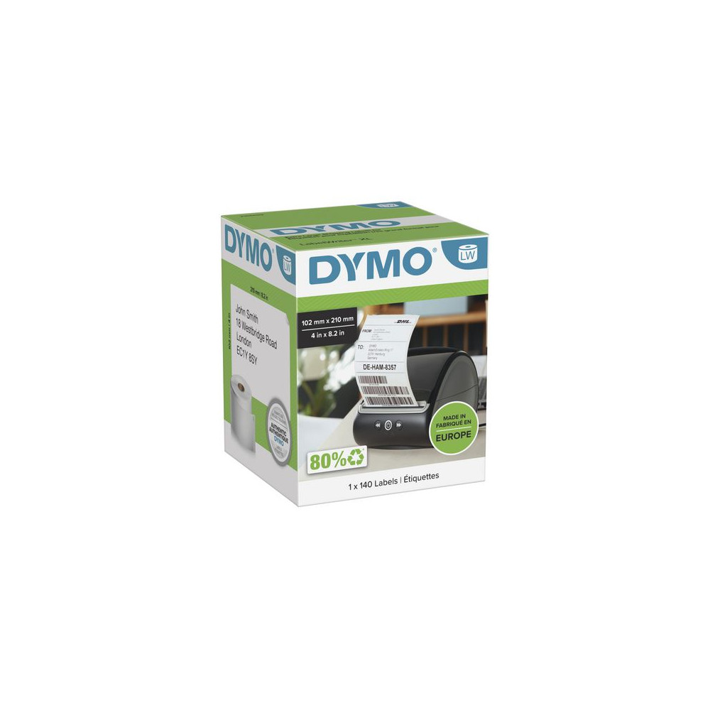 Produktbild för Etikett DYMO LW Frakt 102x210mm 140/fp