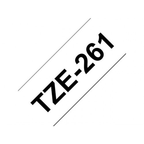 P-TOUCH Tape BROTHER TZE261 36mm svart på vit