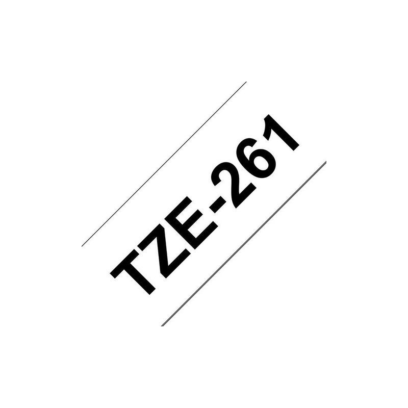 Produktbild för Tape BROTHER TZE261 36mm svart på vit