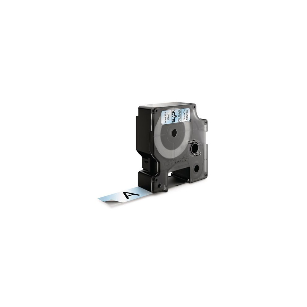 Produktbild för Tape DYMO D1 19mm svart på klar