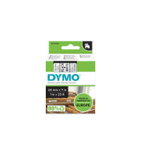 Produktbild för Tape DYMO D1 24mm svart på vit