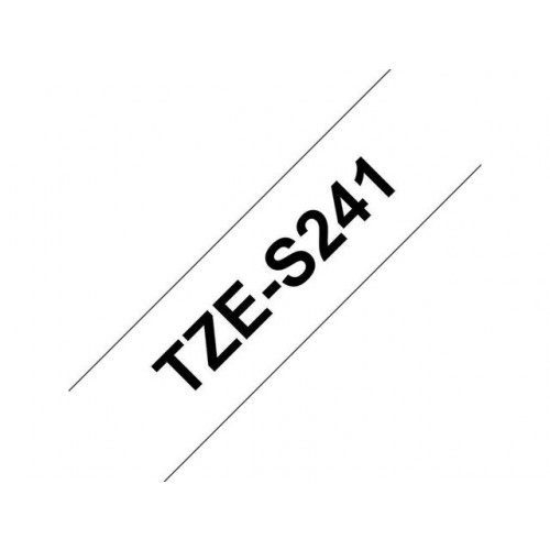 P-TOUCH Tape BROTHER TZES241 18mm svart på vit
